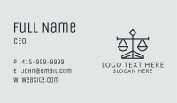 Justice Law Firm Business Card Image Preview