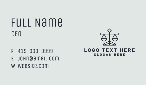 Justice Law Firm Business Card Design Image Preview