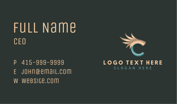 Generic Avian Letter C Business Card Design Image Preview