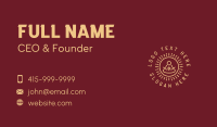 Minimalist Buddhist Sunrise Business Card Preview