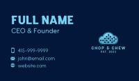 Blue Circuit Cloud  Business Card Image Preview