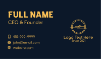 Minimalist Yellow Sunset  Business Card Design