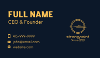 Minimalist Yellow Sunset  Business Card Image Preview