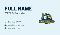 Backhoe Digger Excavator Business Card Preview