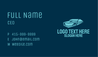 Futuristic Blue Car Business Card Image Preview