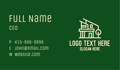 Minimalist House Building Business Card Image Preview