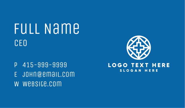 Holy Cross Symbol Business Card Design Image Preview