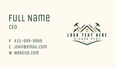 Construction Builder Renovation Business Card Image Preview