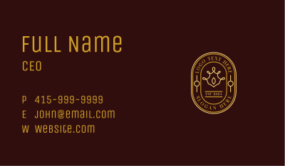 Elegant Luxury Crown Business Card Image Preview