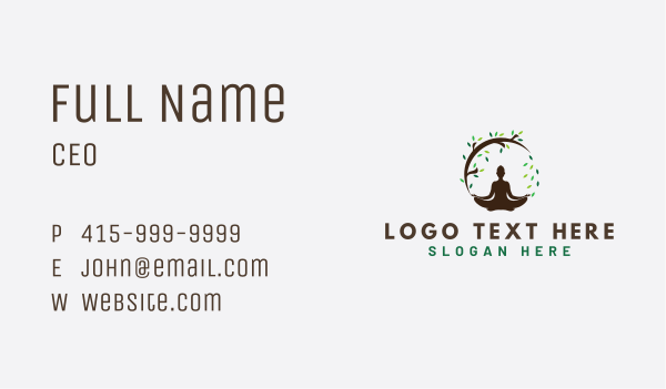 Tree Wellness Human Nature Business Card Design Image Preview