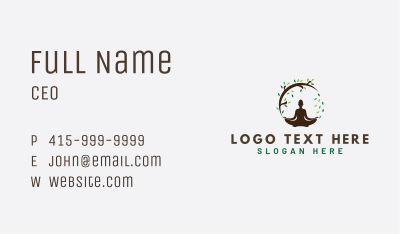 Tree Wellness Human Nature Business Card Image Preview