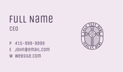 Faith Worship Church Business Card Image Preview