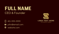 Metal Fabrication Letter S Business Card Design