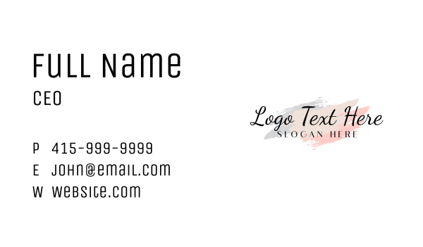 Cosmetics Beauty Wordmark Business Card Design Image Preview