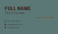 Veteran Business Wordmark Business Card Design