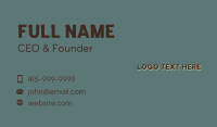 Veteran Business Wordmark Business Card Preview