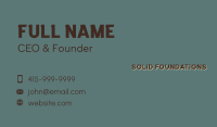 Veteran Business Wordmark Business Card Image Preview