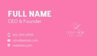 Elegant Feminine Letter Business Card Image Preview