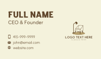 Armchair Upholstery Decor Business Card Preview