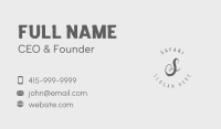 Stylish Elegant Lettermark Business Card Image Preview