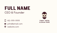 Hipster Sunglasses Man  Business Card Design