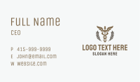 Medical Caduceus Staff  Business Card Image Preview