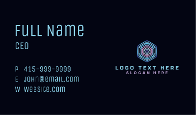 Digital Web Cube Business Card Image Preview