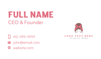 Woman Hair Beauty Salon Business Card Design