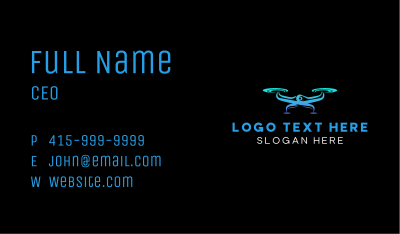 Surveillance Drone Camera Business Card Image Preview