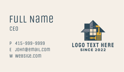 House Renovation Tools Business Card