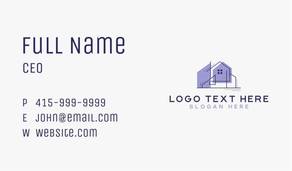 Home Architectural Real Estate Business Card Design Image Preview