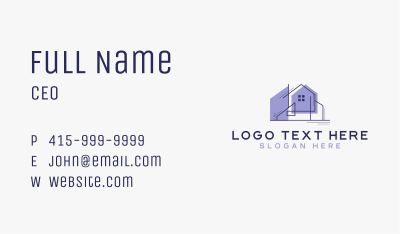 Home Architectural Real Estate Business Card Image Preview