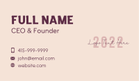 Feminine Lifestyle Fashion  Business Card Image Preview