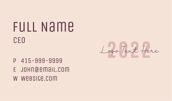 Feminine Lifestyle Fashion  Business Card Design Image Preview