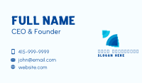 Blue Startup Company  Business Card Design