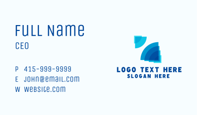 Blue Startup Company  Business Card Image Preview
