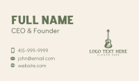 Acoustic Guitar Music Business Card Preview