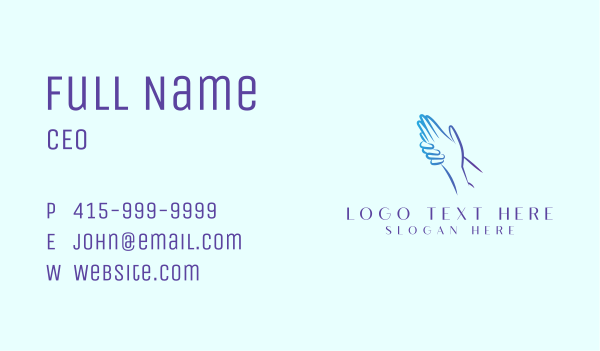 Hand Skincare Hygiene Business Card Design Image Preview