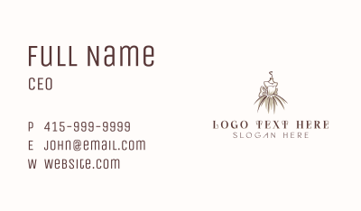 Stylish Fashion Gown Business Card Image Preview
