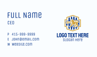 Lion Volleyball Emblem Business Card Image Preview