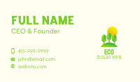 Eco Park Sunset Business Card Image Preview