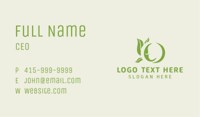 Leaf Garden Landscape Business Card Image Preview