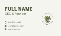 Smoking Marijuana Leaf Business Card Image Preview