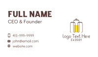 Canned Beer Line Art Business Card Image Preview