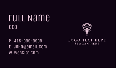 Human Tree Wellness Business Card Image Preview