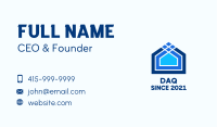 Blue House Lines Business Card Image Preview