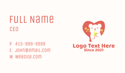 Teddy Bear Juice Business Card Image Preview