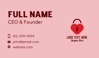 Love Lock Keyhole Business Card Image Preview