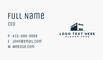 Storage Industrial Building Business Card Image Preview