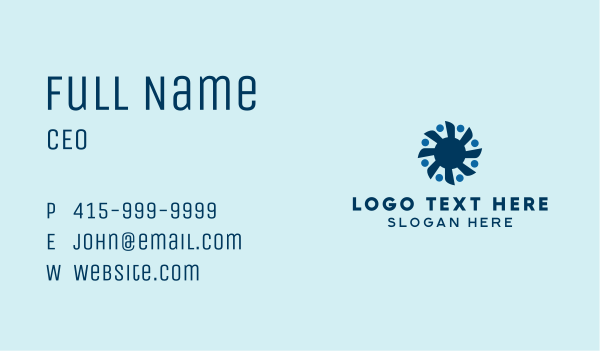 Boat Propeller People Business Card Design Image Preview